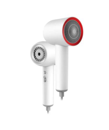 Hairdryer Professional Salon 1300W Low Noise Negative Ionic with 2 Speed and 3 Heat Setting Powerful Salon AC Motor Hairdryers Lightweight Hair Dryer Constant Temperature Nursing Technology White