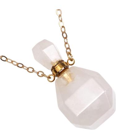 Zerodeko 2pcs Amethyst Aromatherapy Necklace - Natural Perfume Bottle Pendant for Essential Oils - White Diffuser Jewelry - Buy Online on GoSupps.com