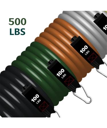 Resistance Bands Set 11 pcs Stackable Up to 500 lbs Adjustable with Heavy Duty Gym Handles Home Gym Outdoor Travel Equipment (Multicolor 1set) - Buy Online on GoSupps.com