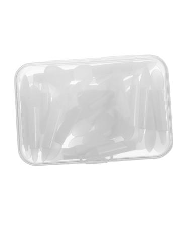 MAGICLULU 3 Sets Lip Brush Makeup Applicator Lipstick Lip Applicator Lip Gloss Applicator Makeup Eyeshadow Silicone Lip Scrubber Disposable Makeup Clean Lip Balm Miss White