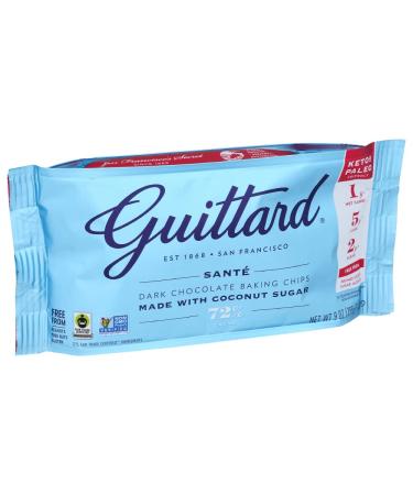 Guittard 72% Sante Dark Chocolate Baking Chips 9 oz - Premium Quality Smooth Dark Chocolate - Perfect for Baking and Snacking - Buy Online on GoSupps.com