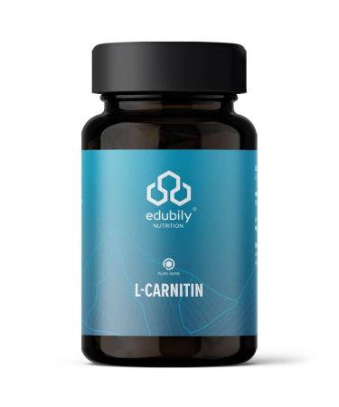Edubily Nutrition Acetyl L Carnitin capsules 250 mg of pure carnitine from acetyl carnitine per capsule vegan only rice strength as a filler 60 capsules in brown las - Buy Online on GoSupps.com