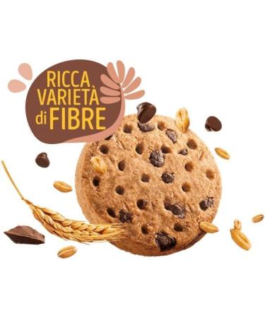 Italian Gourmet E.R. Misura Fibrextra Set of 6 Whole Chalk Cookies with Dark Chocolate Drops Rich in Fibre Italian Whole Wheat Flour 6 Pieces of 6 Cookies 280 g + Italian Gourmet Polpa 400 g - Buy Online on GoSupps.com