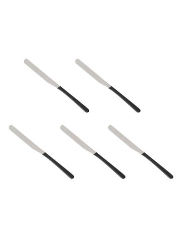 5pcs Stainless Steel Makeup Spatulas - Professional Cosmetic Mixing Scrapers for Home & Salon Use - Buy Online on GoSupps.com