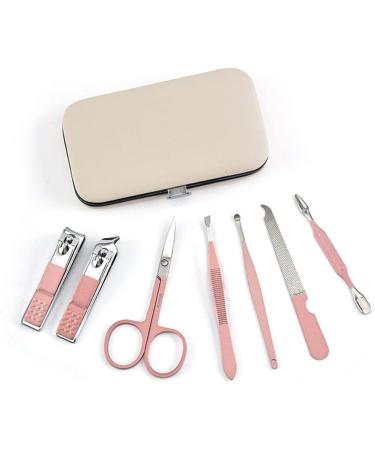 Nail Clippers Set 7-Piece Nail Clipper Set Stainless Steel Nail Clippers Nail Clipper Set for Women Suitable for Outdoor Travel Tool Set Rose Gold Pink - Buy Online on GoSupps.com