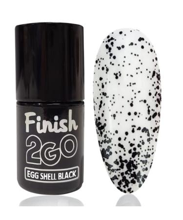 Finish2Go UV/LED Sealing Gels in Brush Bottle without Sweat Layer (Black Dots)