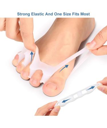 Toe Separator & Hallux Valgus Spreader - Super Soft 4 Pairs for Pain Relief & Pressure Relief - Buy Online on GoSupps.com