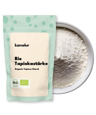 Kamelur 1 kg of organic cassava starch tapioca starch without additives - high-quality food starch from cassava root - tapioca starch BIO in biodegradable packaging