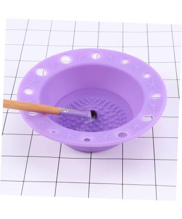 1pc Silicone Brush Cleaner Makeup Cleaner Pad Cleaner Brush Pad Silicone Brush Washing Mat Cosmetic Brush Cleaner Make up Brush Cleaning Pad Makeup Brush Purple Scrubber medium Purple - Buy Online on GoSupps.com