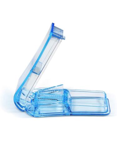 Pill Cutter Set - Opret Pill Splitter for Small & Large Pills - Cut in Half or Quarter - Blue & Black - Ideal for Tablet Vitamin Medicine - Buy Online on GoSupps.com