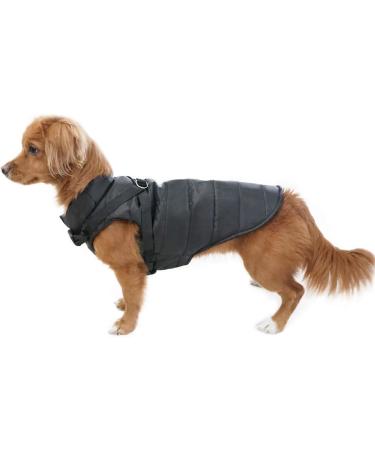 EASTLION Winter Dog Coat - Warm Waterproof Jacket for Small Dogs | D-Ring | XS Black - Buy Online on GoSupps.com