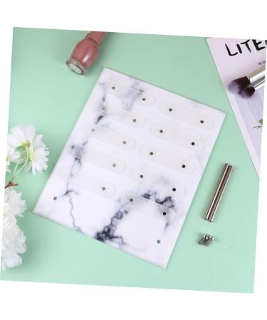PLAFOPE Nail Polish Color Chart Board Nail Sample Display Stand Manicure Holder Nail Polish Color Chart Frame Nail Polish Color Showing Tool - Buy Online on GoSupps.com