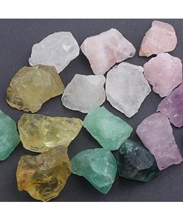 Natural Crystal Rough 100g Bulk Lots Raw Rough Crystal Quartz Natural Rock Stone Amethyst Citrine Fluorite Specimen Garden Decor (Color : Tigers Eye) - Buy Online on GoSupps.com