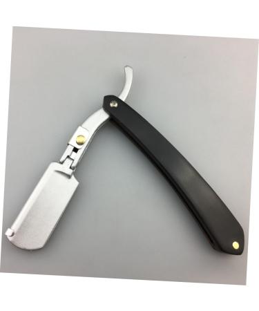 Angoily Men's Straight Razor - Safe Metal Manual Facial Hair Razor with Wooden Bamboo Handle - Buy Online on GoSupps.com