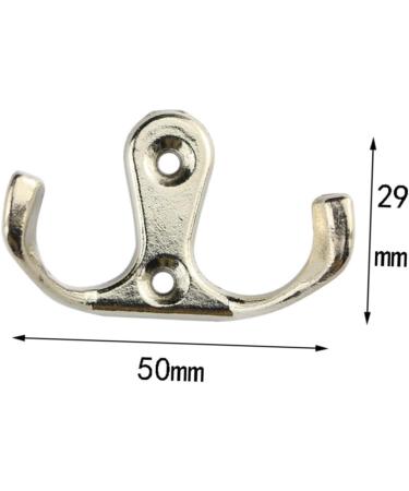 Hemobllo 10pcs Hooks for Hat Zinc Wall Bag Alloy Hook Towel Clothes Bedroomsilver Door Bathroom Creative - Buy Online on GoSupps.com