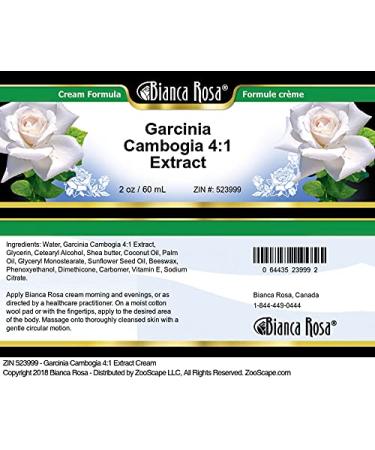 Garcinia Cambogia 4:1 Extract Cream - 2 oz | Premium Natural Weight Loss Solution - International Shipping - Buy Online on GoSupps.com