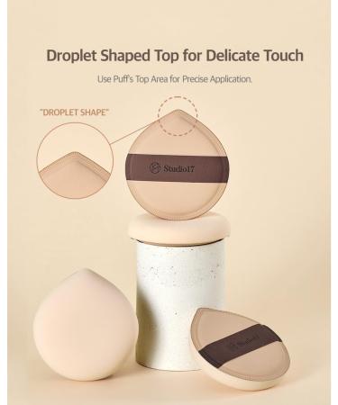 PangPang Makeup Sponge Puff - 2.2" Korean Foundation & Powder Puff | Fluffy Latex Cushion for Flawless Makeup Application - Buy Online on GoSupps.com