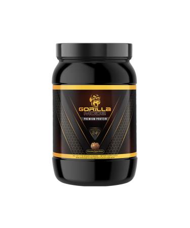 Gorilla Mode Premium Protein - Chocolate Peanut Butter / 24 Grams of Protein / Recover and Build Muscle (30 Servings)