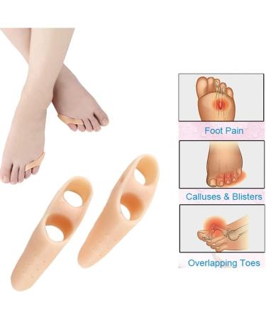 Reusable Toe Alignment Corrector & Little Finger Bunion Relief - Foot Yoga Stretchers + Heel Sticker Tape for Pain Relief & Proper Foot Alignment - Buy Online on GoSupps.com