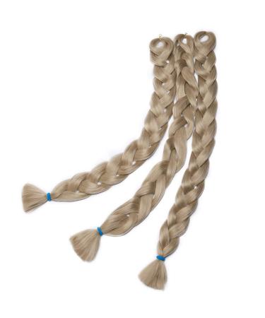Tess 41 Jumbo Braids Extensions - Medium Blonde Synthetic Crochet Hair 3PCS (165g) - 100cm #24 - Buy Online on GoSupps.com