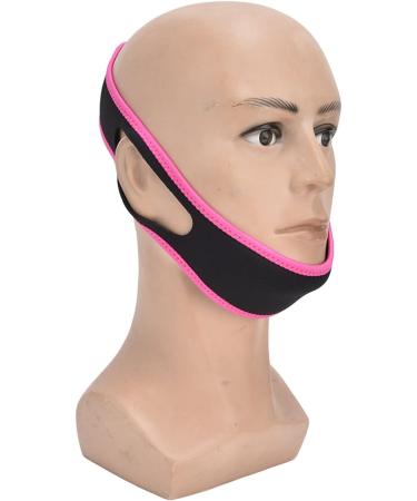 Adjustable Breathable Nylon Snoring Head Band for Men & Women - Comfortable Mouth-Closing Red & Black - Buy Online on GoSupps.com