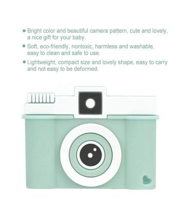 Green Camera Shape Silicone Teething Toy for Baby Toddler | Safe & Soothing Infant Teether - Buy Online on GoSupps.com