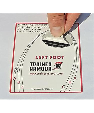 Trainer Armour - Big Toe Hole Preventer & Repair Patches for Running Shoes & Fabric Footwear - Buy Online on GoSupps.com