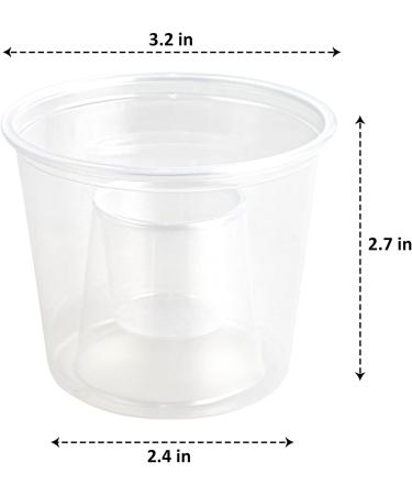 JOLLY CHEF 200 Disposable Bomber Cups - Heavy Duty & Reusable Shot Glasses - Perfect for Jager Bombs - Clear 200 Count - Buy Online on GoSupps.com