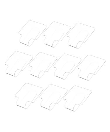 Baluue 10pi ces Palette De M lange Acrylique Portable Plateau Transparent Pour Fond De Teint Et Accessoires De Nail Art