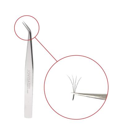 JOVISA R-6Ds Tweezer: Japan-Made Stainless Steel Eyelash Extension Tweezers for Mega Volume and 3D/6D Mink Lashes - Buy Online on GoSupps.com
