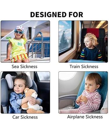 SZSTYYP Kids Motion Sickness Relief Bands - Pink/Blue Anti-Nausea Wristbands for Car Travel - Buy Online on GoSupps.com