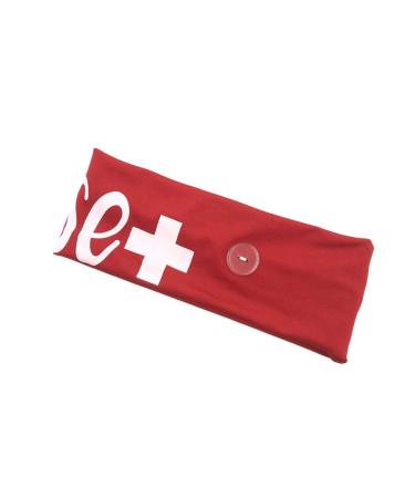 Buttoned Headband for Women - Ear Saver Nurse Headband Elastic Hair Band - Buy Online on GoSupps.com