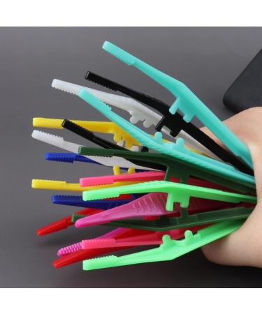 Minkissy 30 Pack Eyebrow Tweezers - Plastic Facial Hair Shaping Tools & Blackhead Tweezers for Precision Grooming - Buy Online on GoSupps.com