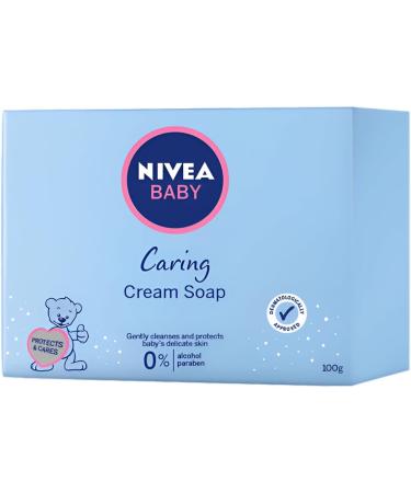  NIVEA Nivea Nourishing Baby Soap 100g 0% Alcohol Paraben-Free Olive Oil Fragrance Free Clinically Tested - Buy Online on GoSupps.com