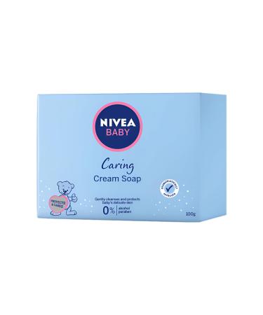 NIVEA Nivea Nourishing Baby Soap 100g 0% Alcohol Paraben-Free Olive Oil Fragrance Free Clinically Tested