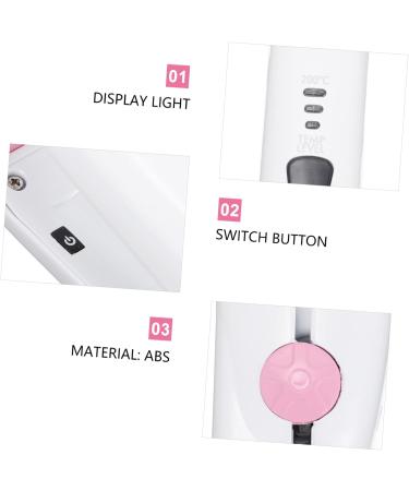 SKISUNO Small Curling Wand Operated Mini up Adjustable for Options Rechargeable to in Home Curler Small Cordless Travel Women 20X3.5X2.5CM White - Buy Online on GoSupps.com