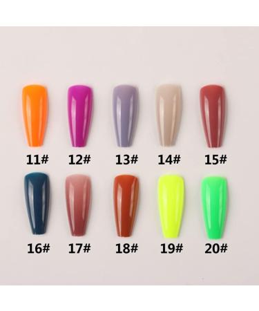 kawehiop 24 Pieces Extra Long Press on Nails Artificial DIY Solid French Graceful Colour-fast Nail for Manicure Salons Art - Buy Online on GoSupps.com