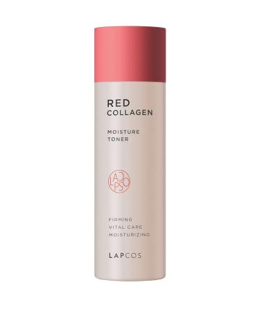 LAPCOS Red Collagen Toner (4.39 Fl Oz) New Vegan Formula Face Toner | Rebalance & Hydrate Skin with Niacinamide & Collagen