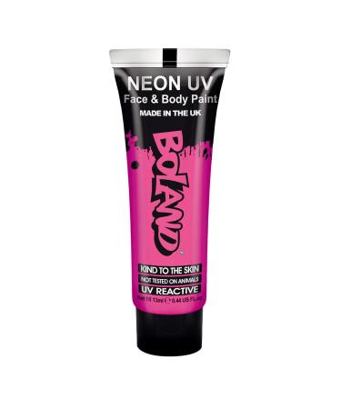 Net Toys Cooles UV Neon -Make -Up - Neonpink 10ml - Original Party make -up body color & facial color - a highlight for neon party & Motto Party