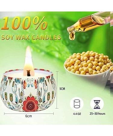 Fragrance Candles Gift Set - 4 Natural Aromatherapy Candles for Women | Stress Relief & Relaxation | Perfect for Christmas Birthdays & Yoga - Buy Online on GoSupps.com