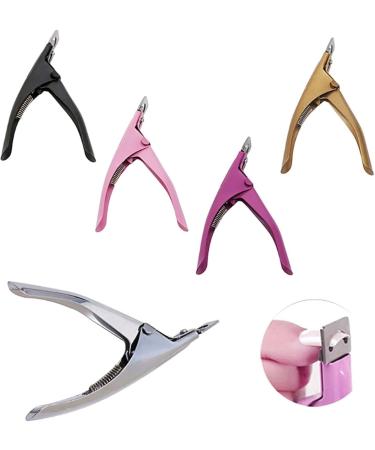 Nail Clipper for Thick Nails New 5 Colors Acrylic UV False Fake Nails Tips Manicure Cutter Clipper Tool Stainless Steel (Color : 6A60452-BK) - Buy Online on GoSupps.com