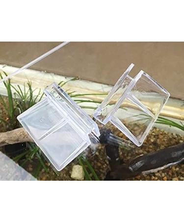 EDOBLUE 8 Pack 8mm Glass Cover Clips for Rimless Aquariums - Universal Lid Support Holders for Fish Tanks - Clear Acrylic Clips for Aquarium Glass Covers - Buy Online on GoSupps.com