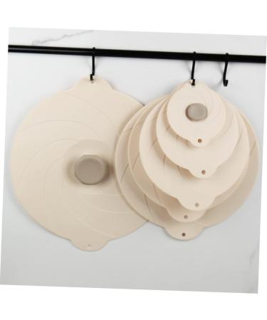 Alipis Bowl Use Lid Supply Leak-proof Home Daily Universal Accessory Multi-function Kitchen Reusable Cover 23X23X2CM Beige - Buy Online on GoSupps.com