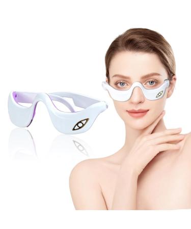 Eye massager with warmth heating pillows Eye massage device anti-aging dark circles and dry eyes 6 massage modes & 3 levels relief from tiredness and eye care