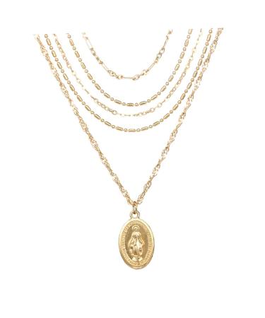 Yardenfun 5 J Necklace for Women Womens Necklace Lady Necklace Choker Necklace Collar Gem Miss Golden Necklace