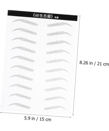 Mikinona 2 Pairs Disposable Makeup Tools 4d Hair-like Authentic Eyebrows Template Eyebrow Trimming The Lazy - Buy Online on GoSupps.com
