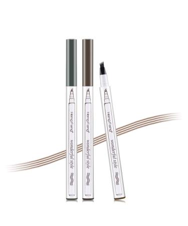 Buy Dark Grey Eyebrow Pen - Effortless Precision with Micro Fork Tip Applicator for Perfect Eyebrows | International Shipping - Buy Online on GoSupps.com