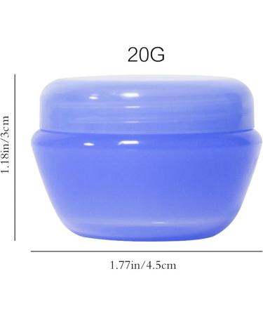 Empty Cosmetic Containers withLids 20g Plastic Small Refillable Travel Bottle Leak Proof Round Clear Jars Tsa Approved Environmental Perfect forSlime Samples Lotion Creams andMore/23/71 - Buy Online on GoSupps.com