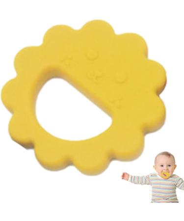 Baby Chew Toy | Silicone Teethers for Babies - Cute Flower Shape Molar Teether Baby Teething Toys for 0-6 Months 6-12 Months Freezer BPA Silicone Molar Teether Chew Toys Dtt Egg Fruit - Buy Online on GoSupps.com