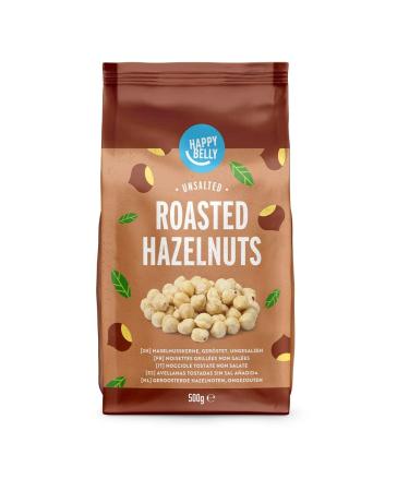 Happy Belly Roasted & Unsalted Hazelnuts - 500g (Pack of 4) | Premium Quality Nuts for International Shipping - Buy Online on GoSupps.com